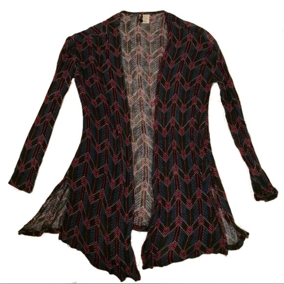 Neon & Black Cardigan Sweater - Picture 2 of 6